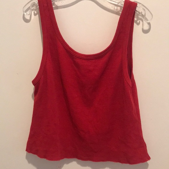 Brandy Melville Red Crop Top Tank - Picture 5 of 7